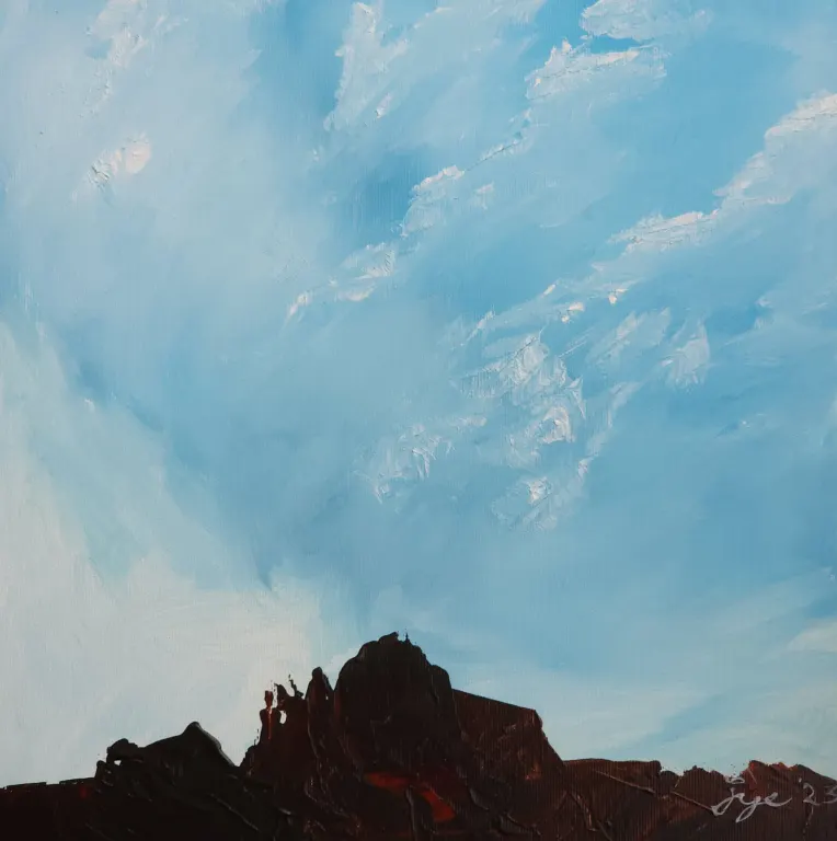 Sky Turns Over Burg